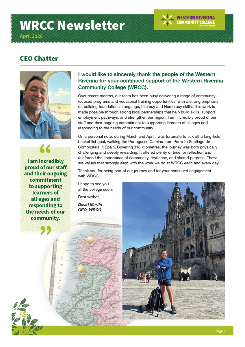 Newsletter thumbnail of page 1, October 2025 edition